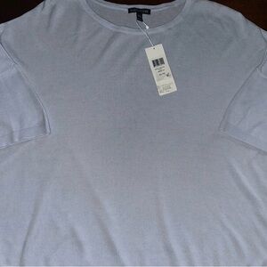 Eileen Fisher Ink Sky Blue Short Sleeve Tee